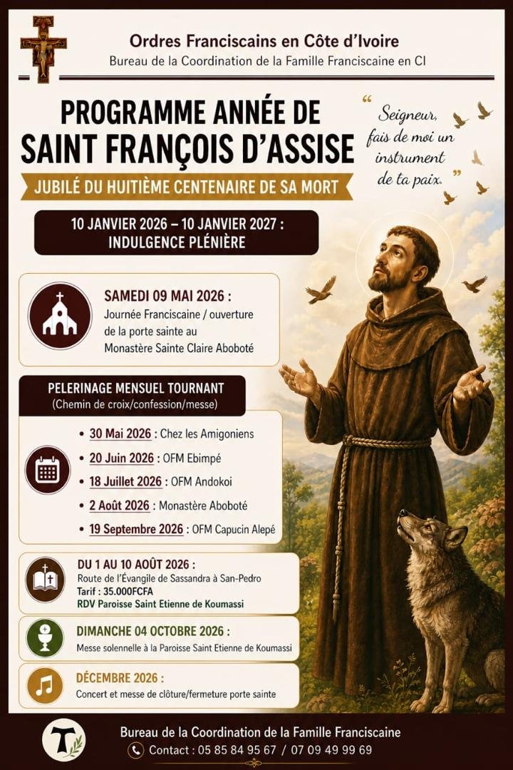 Programme jubilée région ouest